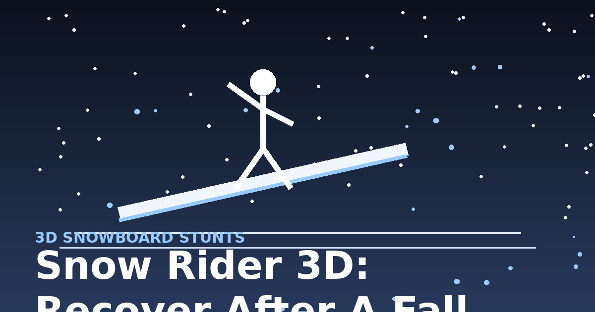 Snow Rider 3D: Recover After a Fall